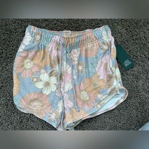 Wild Fable (Target) Towel Terry Dolphin Shorts FLORAL